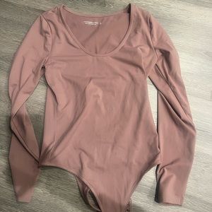Abercrombie maroon long sleeve body suit